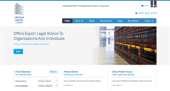 Desktop Screenshot of lincolnhousechambers.com