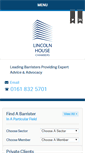 Mobile Screenshot of lincolnhousechambers.com