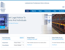 Tablet Screenshot of lincolnhousechambers.com